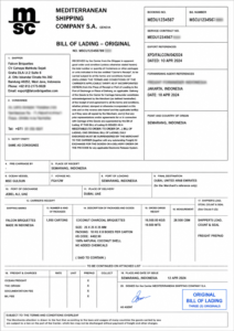 Bill of Lading