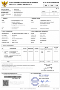 Export Service Note
